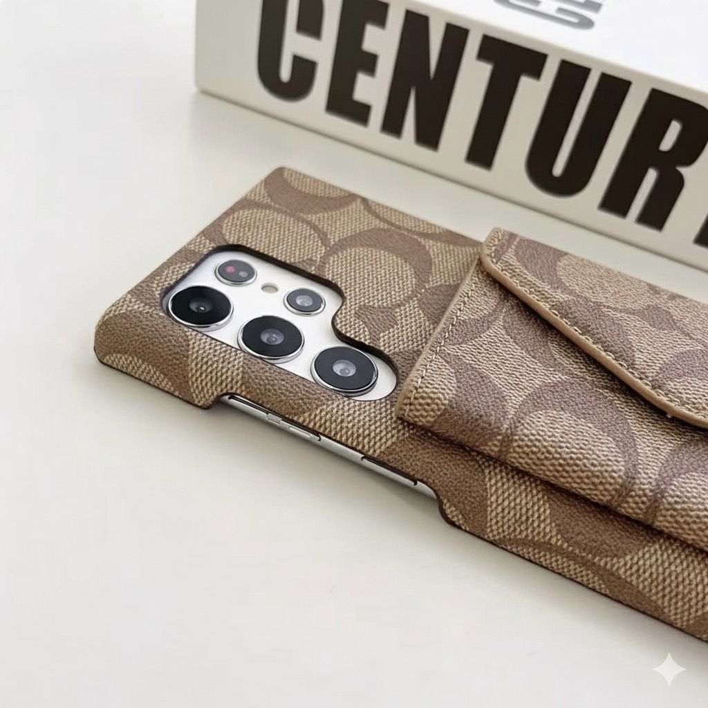 Luxury Leather Pattern Case with Card Pocket