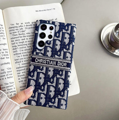 Luxury Fabric Pattern Case – Elegant Canvas Texture