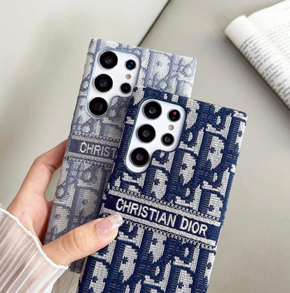 Luxury Fabric Pattern Case – Elegant Canvas Texture