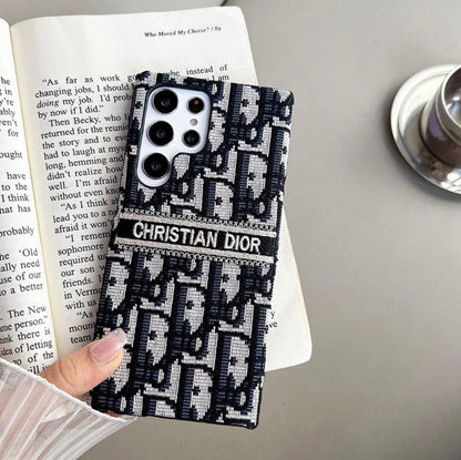 Luxury Fabric Pattern Case – Elegant Canvas Texture