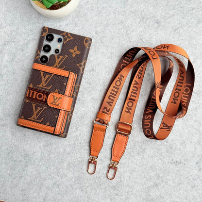 Luxury Monogram Crossbody Wallet