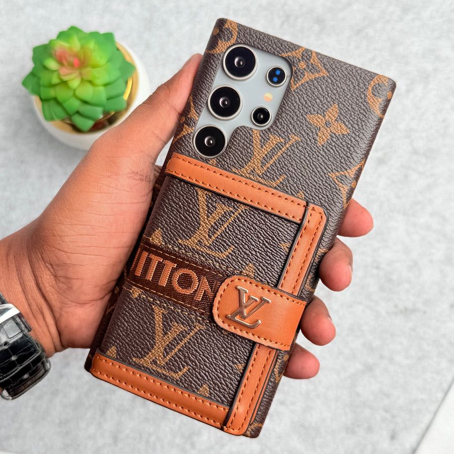 Luxury Monogram Crossbody Wallet