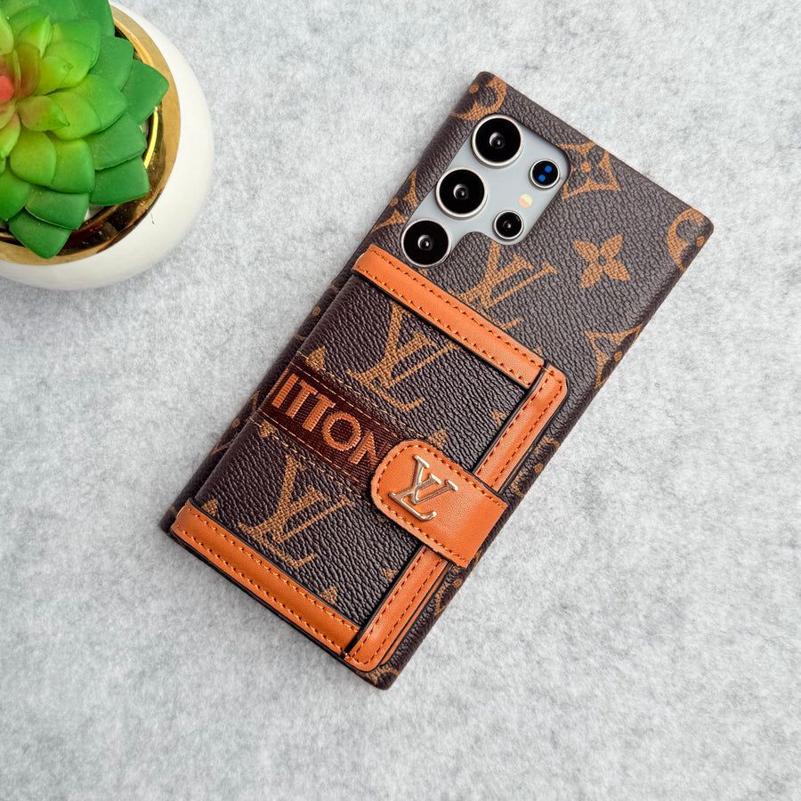 Luxury Monogram Crossbody Wallet