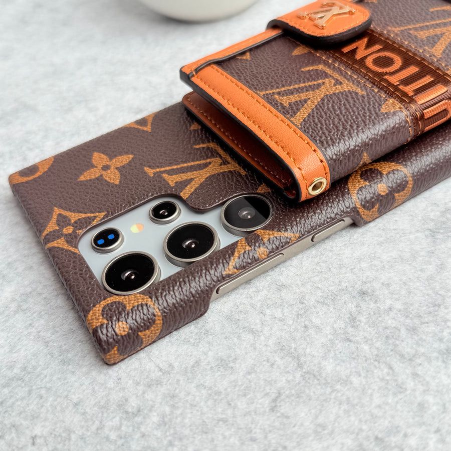 Luxury Monogram Crossbody Wallet