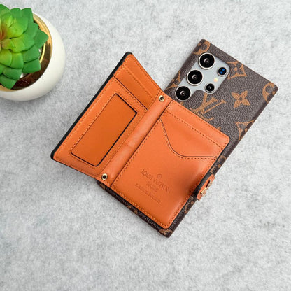 Luxury Monogram Crossbody Wallet