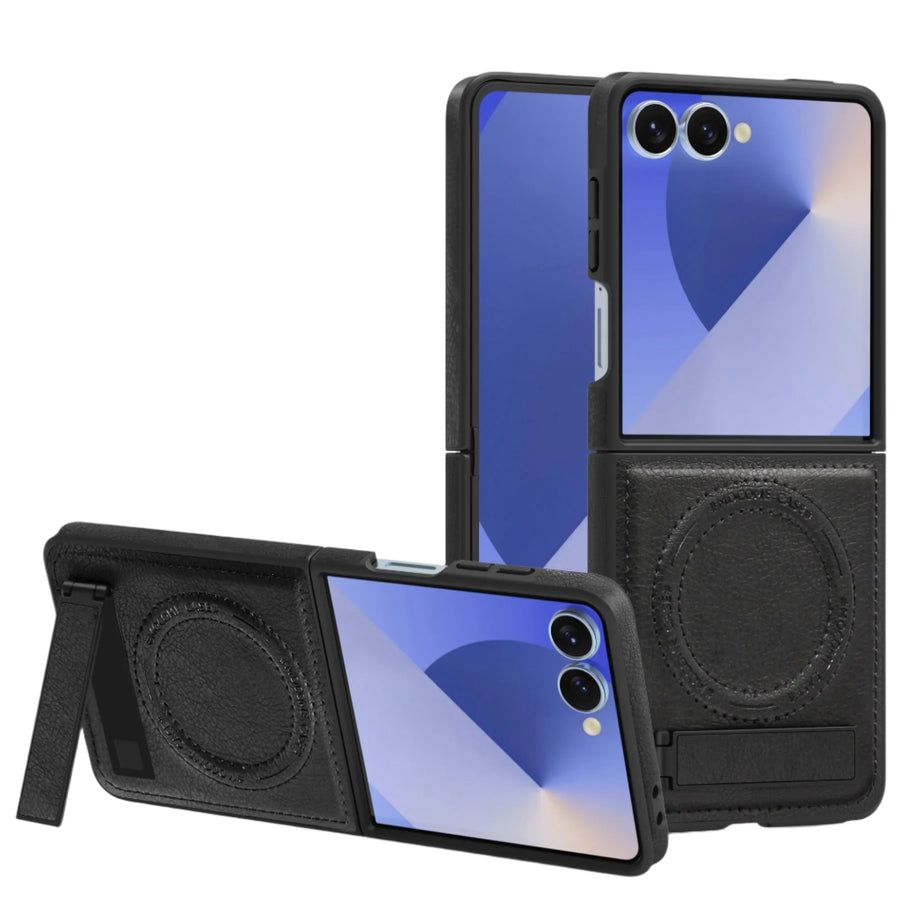 Leather Magnetic Stand Case Z Flip