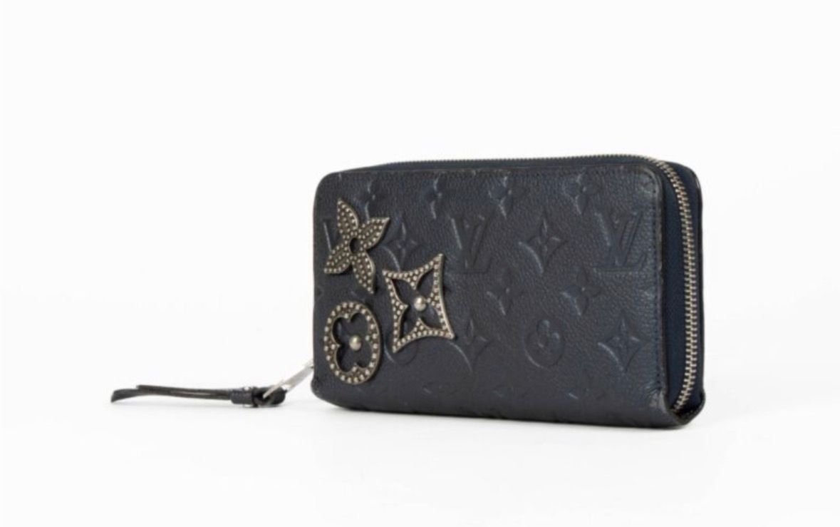 Luxury Studded Zip Wallet