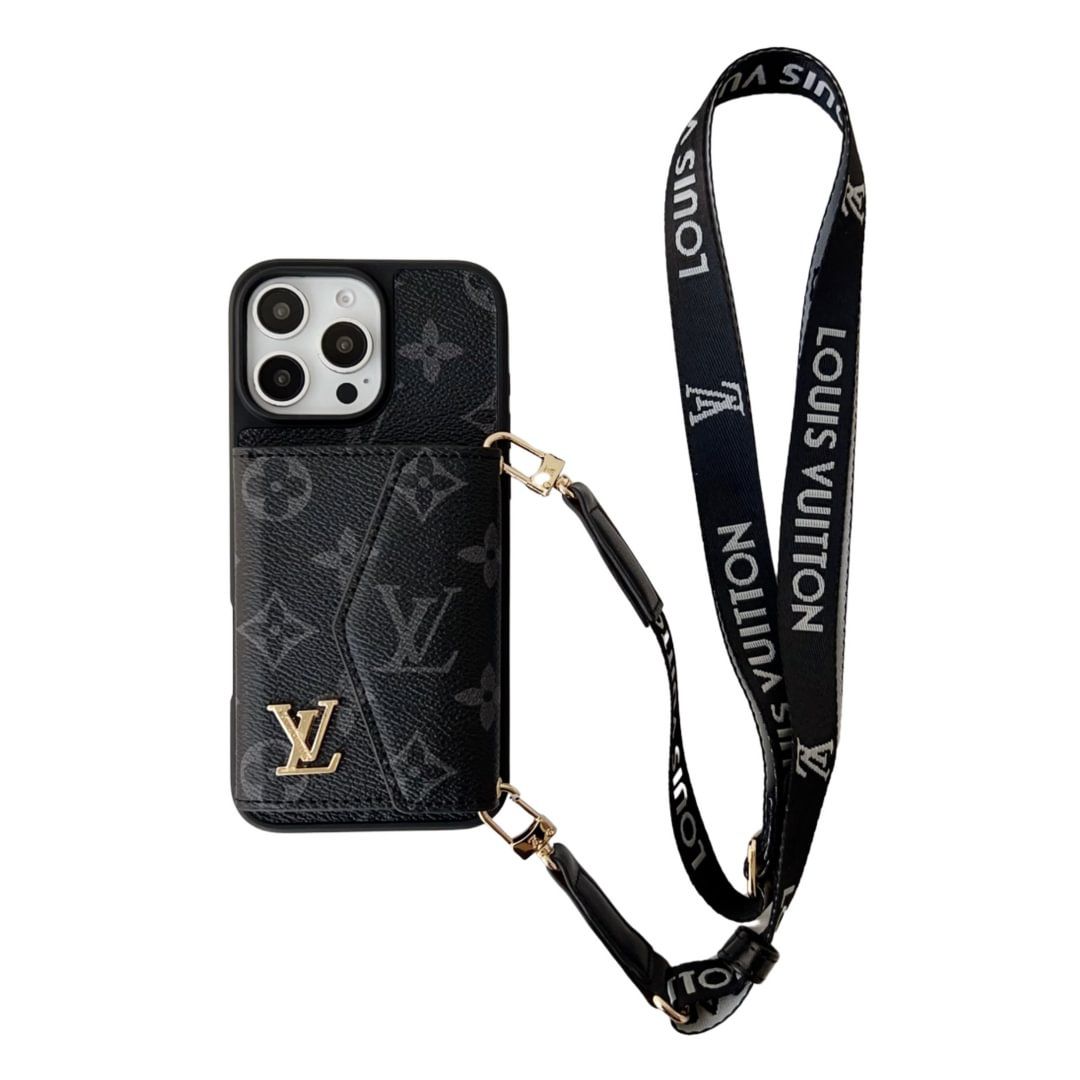 Luxury Crossbody Wallet iPhone Case
