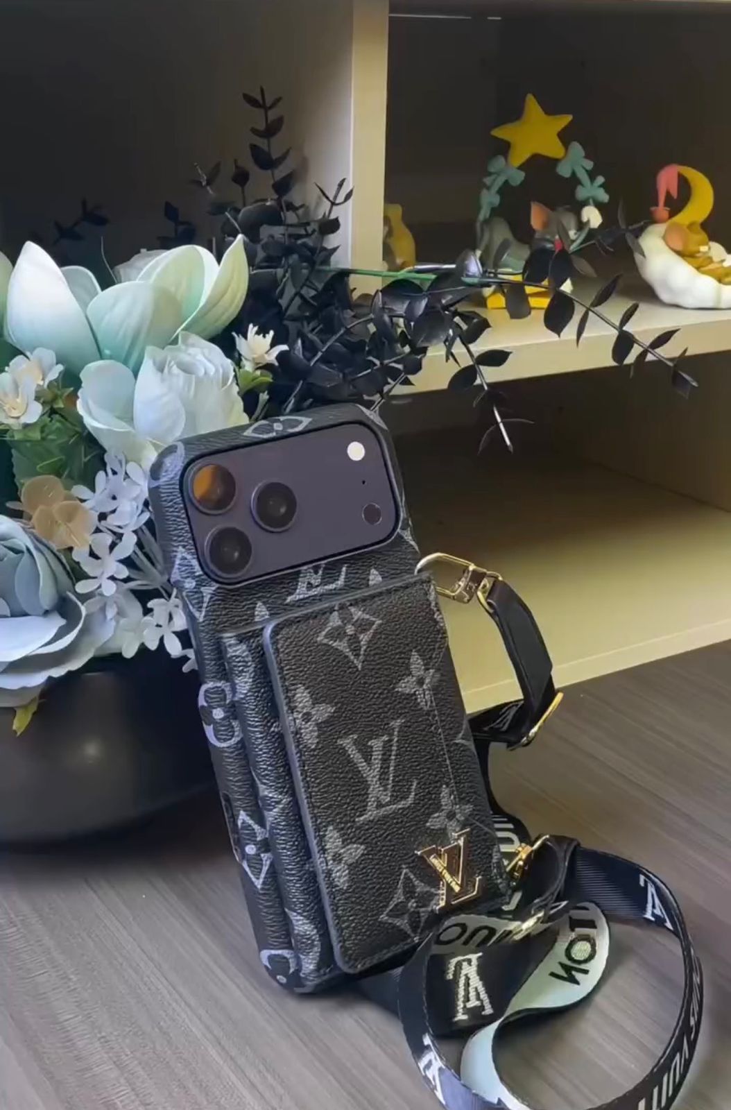 Luxury Crossbody Wallet iPhone Case