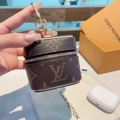 Mini Luxury Zipper Pouch Keychain