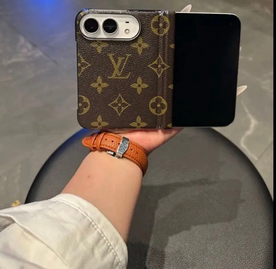 iPhone Duo – Luxury Monogram Edition