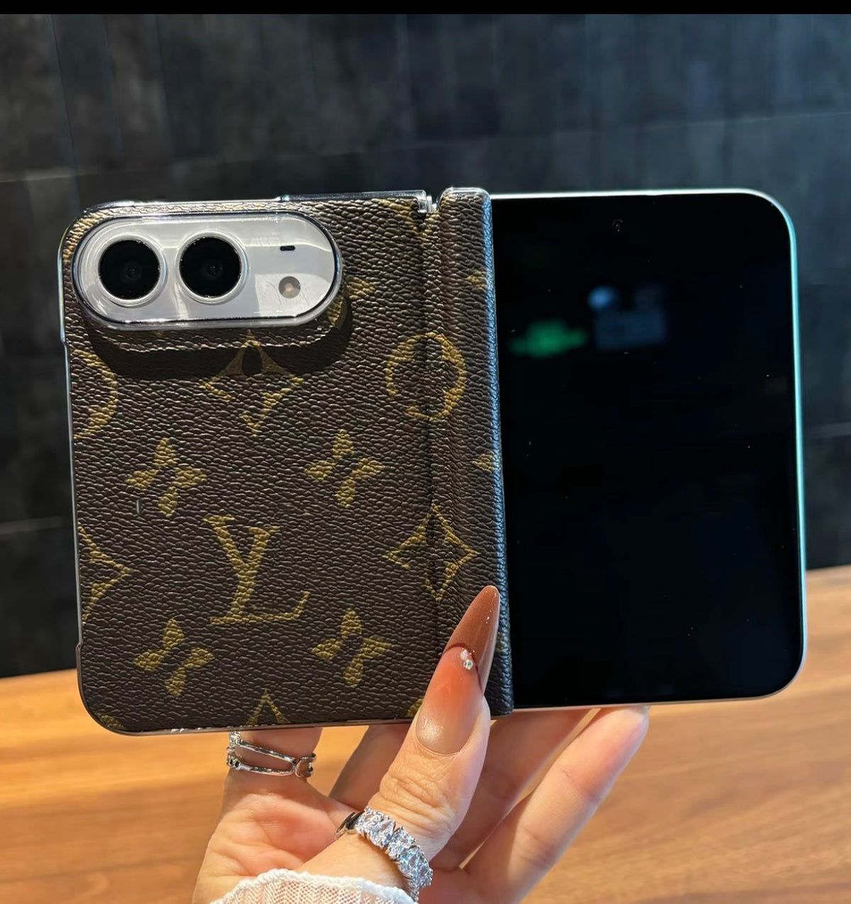 iPhone Duo – Luxury Monogram Edition