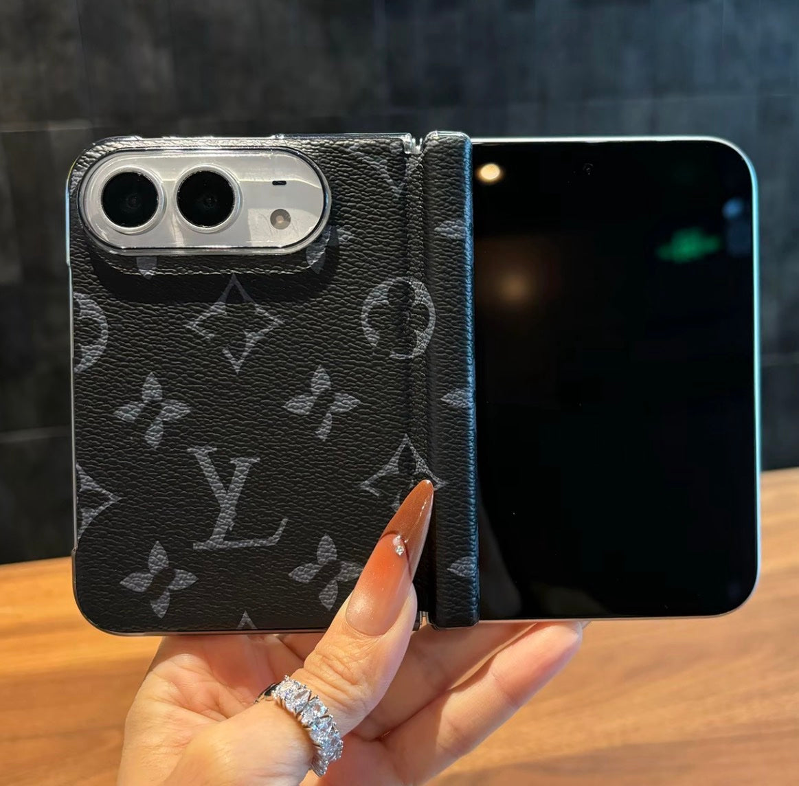 iPhone Duo – Luxury Monogram Edition