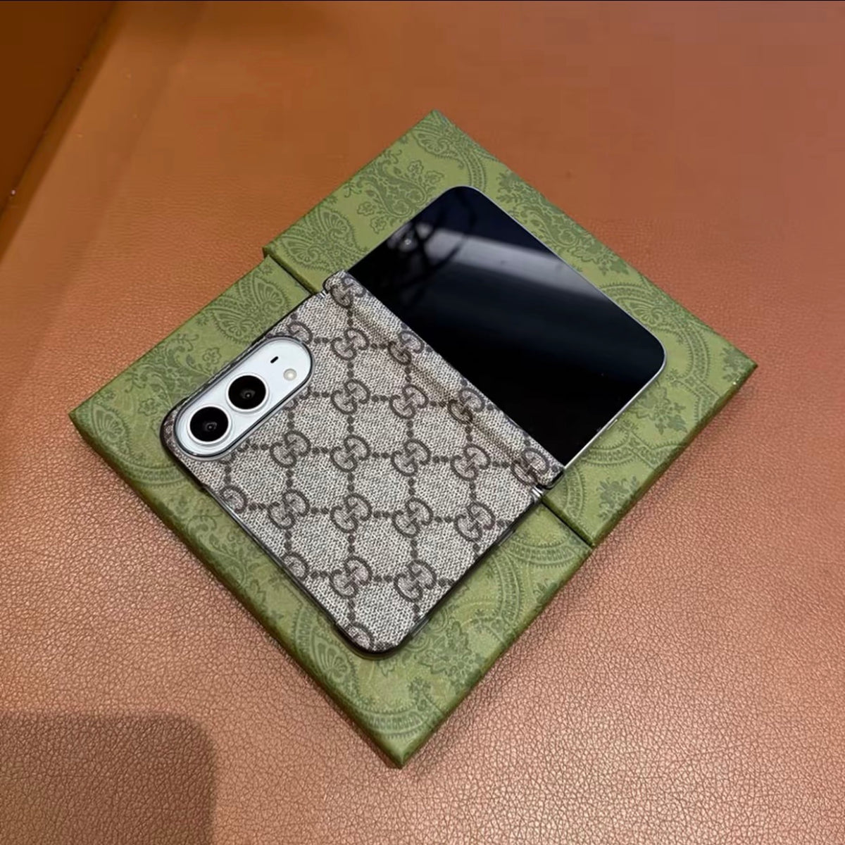 iPhone Duo – Luxury Monogram Edition