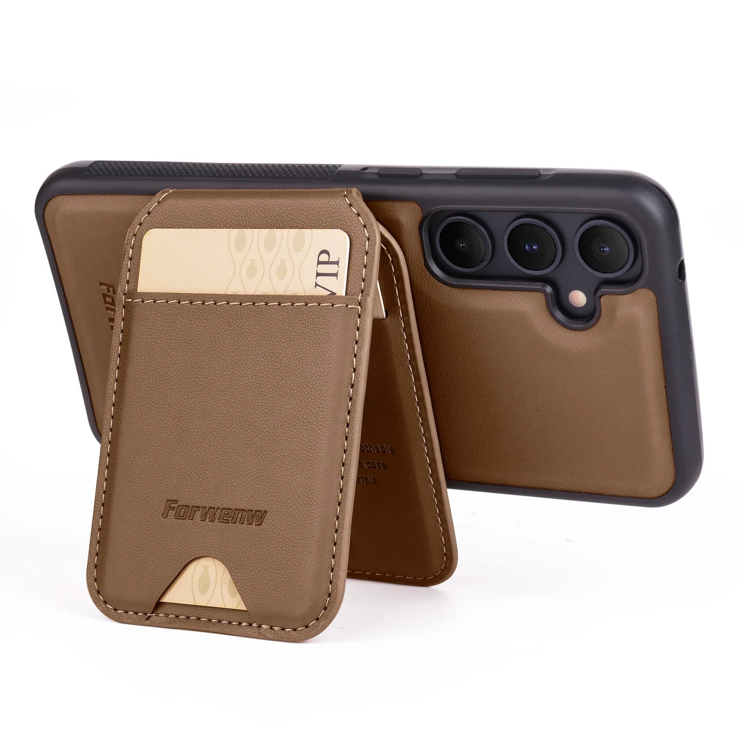 Leather Wallet 2-in-1 Detachable Vertical Cover