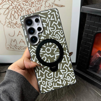 Geometric Pattern Magnetic Ring Stand