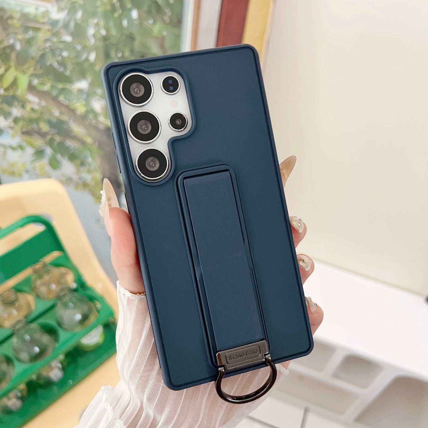 Shockproof Slim Cover with Stand & Grip