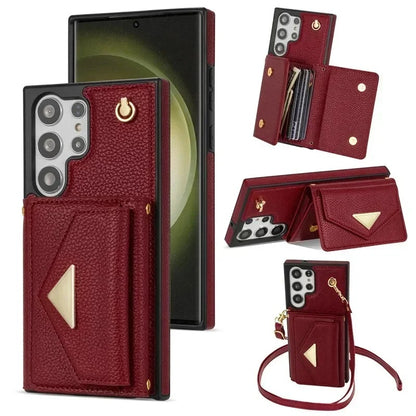 Leather Wallet Case – 2-in-1 Crossbody