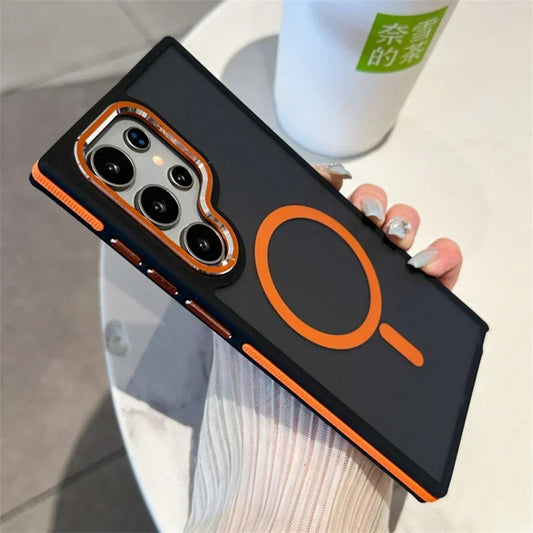 Luxury Matte Magnetic Case For Samsung Galaxy