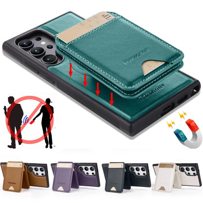 Leather Wallet 2-in-1 Detachable Vertical Cover