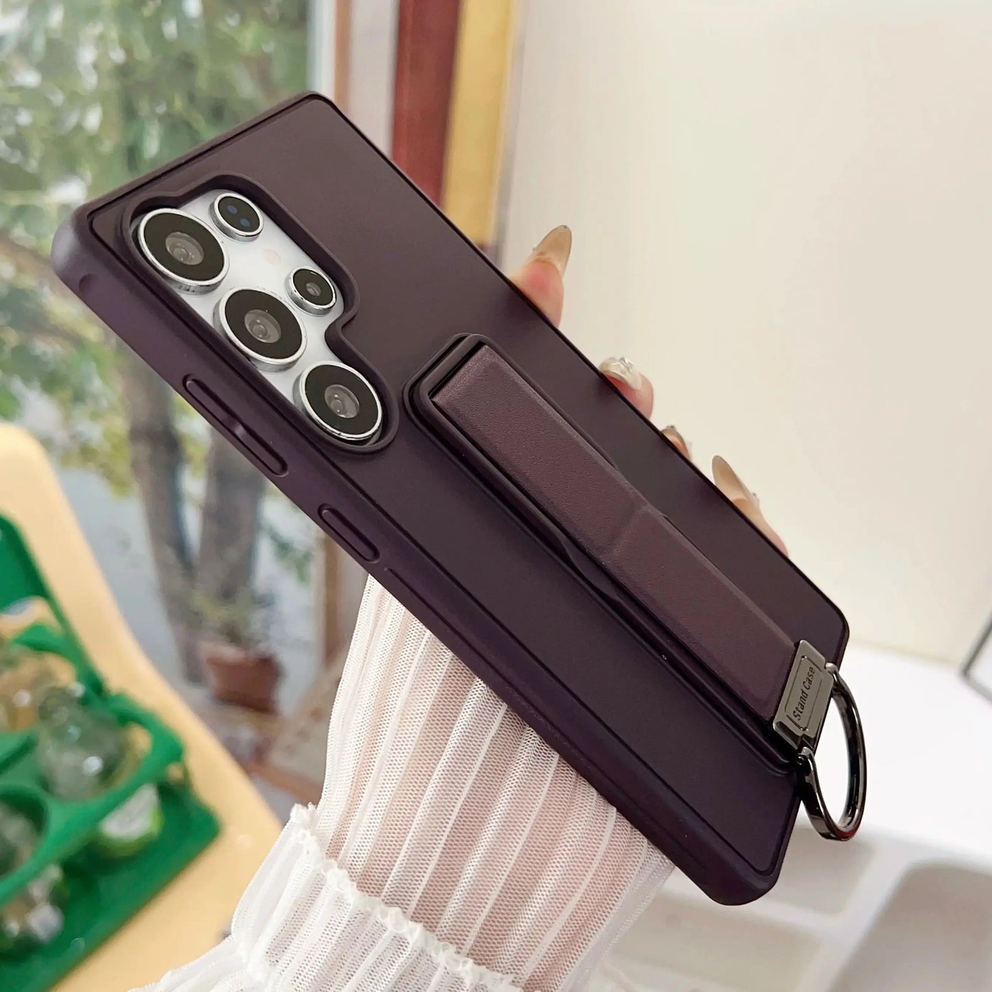 Shockproof Slim Cover with Stand & Grip