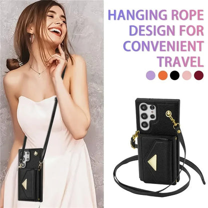 Leather Wallet Case – 2-in-1 Crossbody