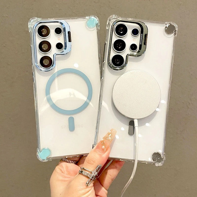 Shockproof Corners & Magnetic Charging Support