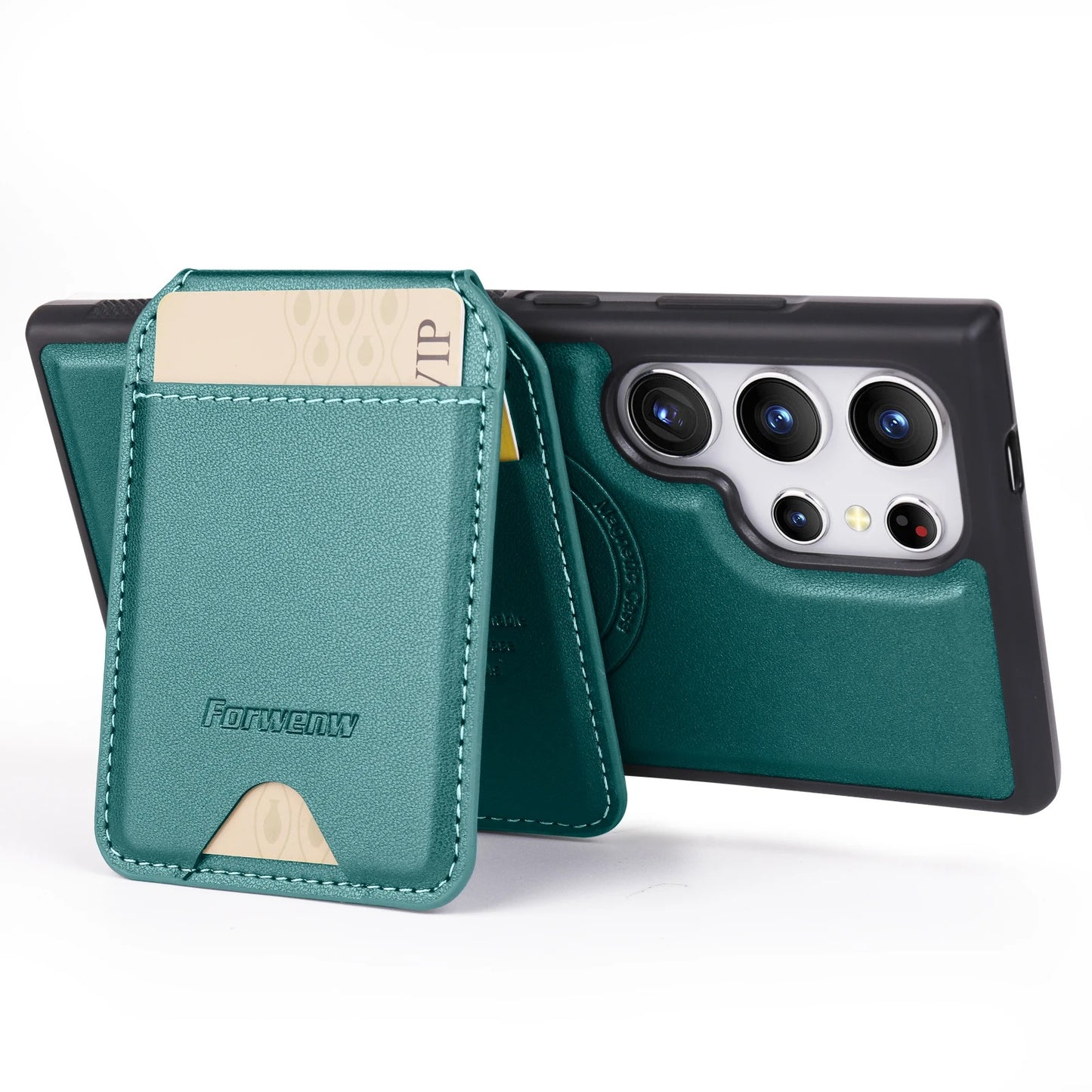 Leather Wallet 2-in-1 Detachable Vertical Cover