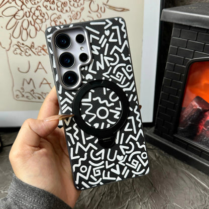 Geometric Pattern Magnetic Ring Stand