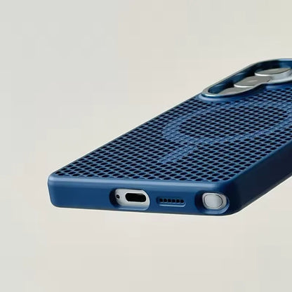 Honeycomb Cooling MagSafe Case – Matte Hard PC Armor for Galaxy S Ultra