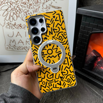 Geometric Pattern Magnetic Ring Stand