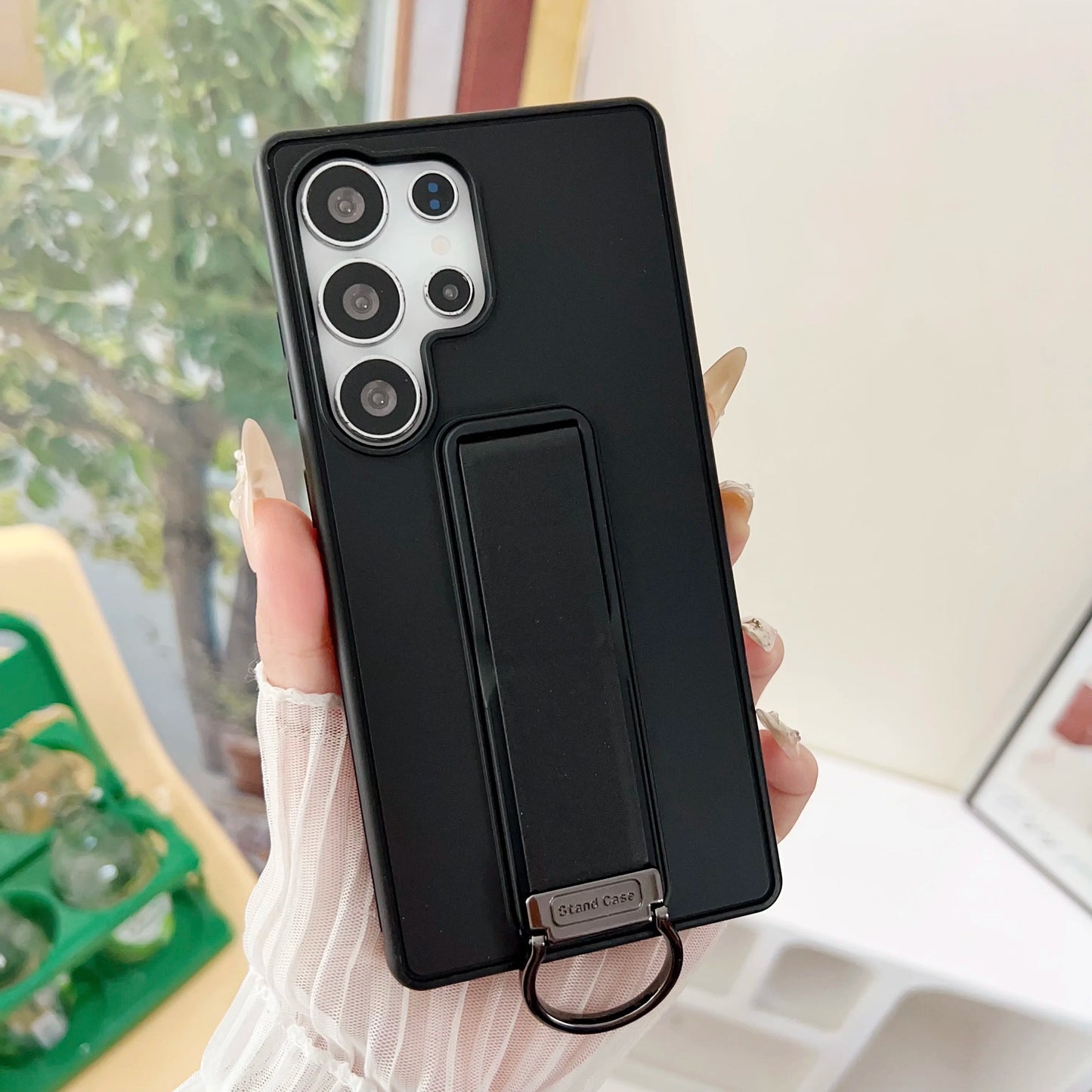 Shockproof Slim Cover with Stand & Grip