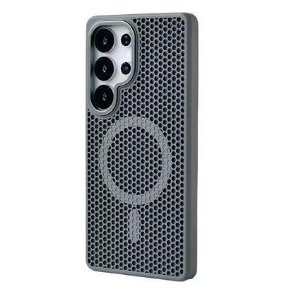 Honeycomb Cooling MagSafe Case – Matte Hard PC Armor for Galaxy S Ultra