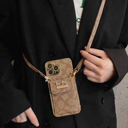 Luxury Crossbody Wallet with Strap