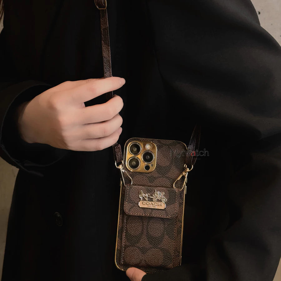 Luxury Crossbody Wallet with Strap