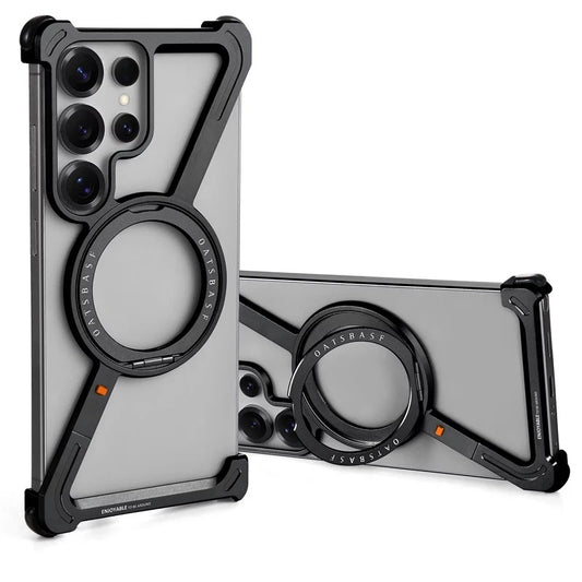 Z-shaped Metal Magnetic Phone Case for Samsung Galaxy S