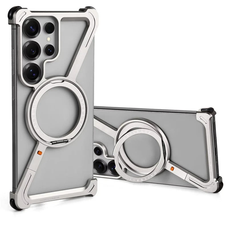 Z-shaped Metal Magnetic Phone Case for Samsung Galaxy S