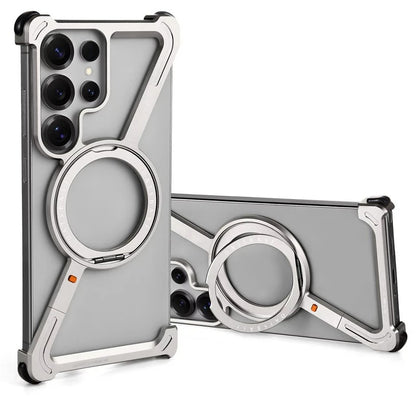 Z-shaped Metal Magnetic Phone Case for Samsung Galaxy S